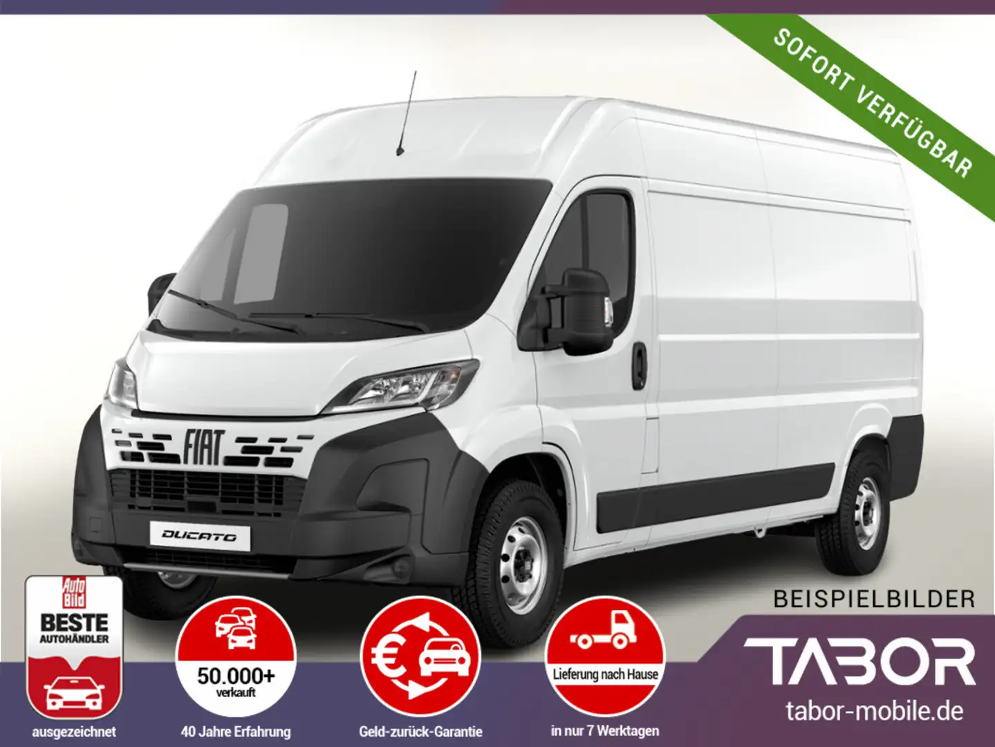 Fiat Ducato 35 2.2 140 L3H2 Kam Temp PDC 5"-DAB 3-S Weiß - 1