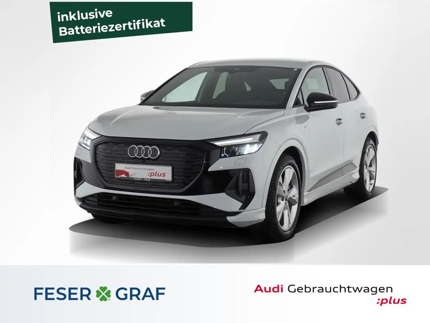 Audi Q4 e-tron e-tron Sportback 40 S line Vir. Cockpit/Navi/LED/A Blanc - 1