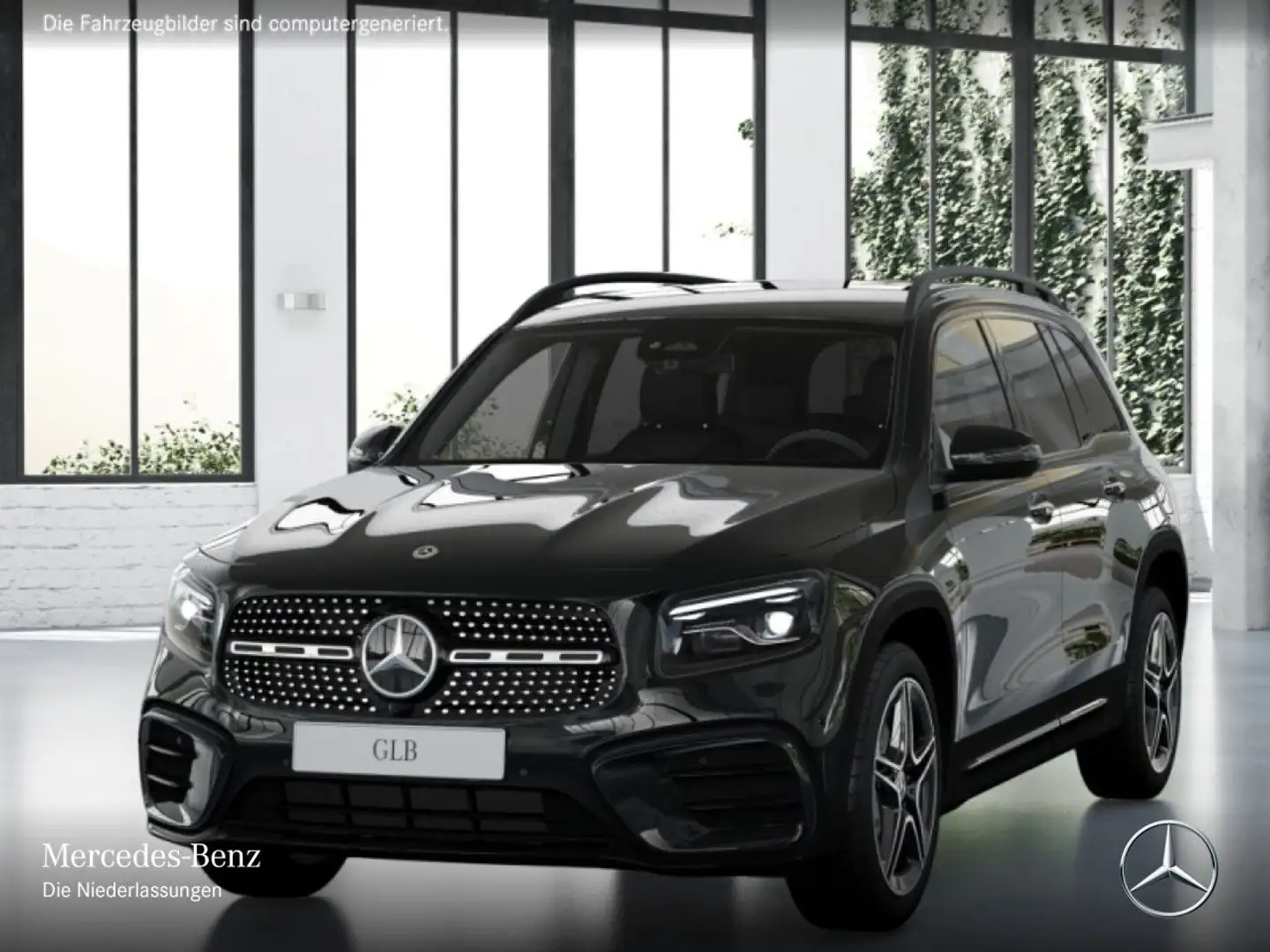 Mercedes-Benz GLB 220 d 4M AMG+NIGHT+AHK+MULTIBEAM+BURMESTER+19" Schwarz - 2