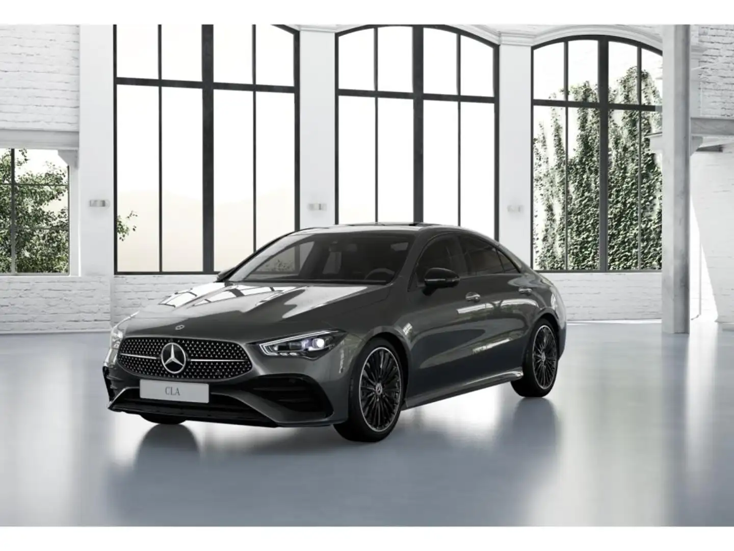 Mercedes-Benz CLA 220 4M Coupé AMG Night+360°+Pano+HUD+19 Grau - 1