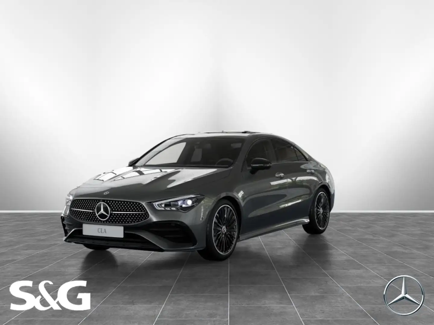 Mercedes-Benz CLA 220 4M Coupé AMG PANORAMA+MEMORY+TOTWINKEL Grau - 1