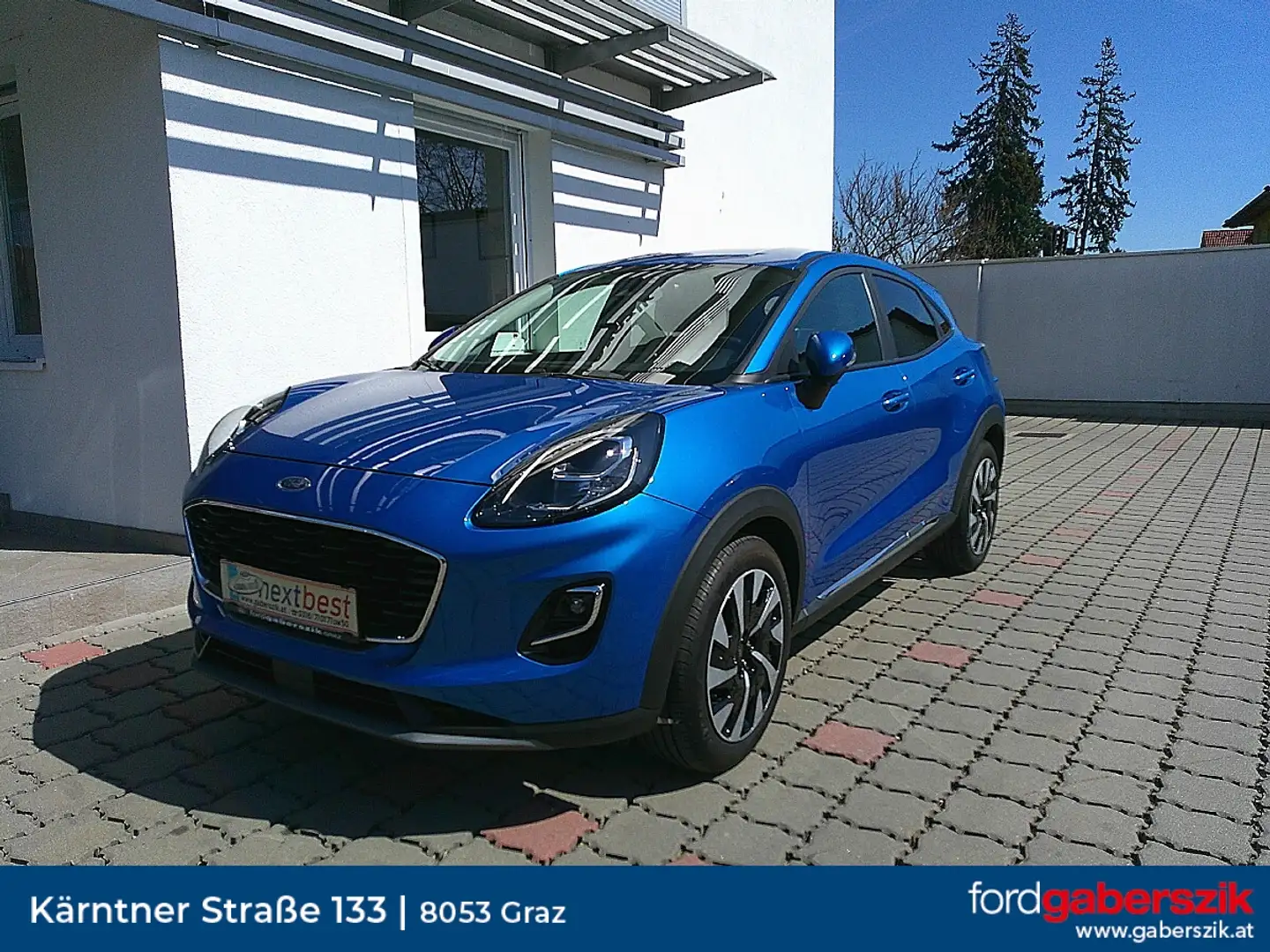 Ford Puma 1,0 EcoBoost Hybrid Titanium Design Blau - 1