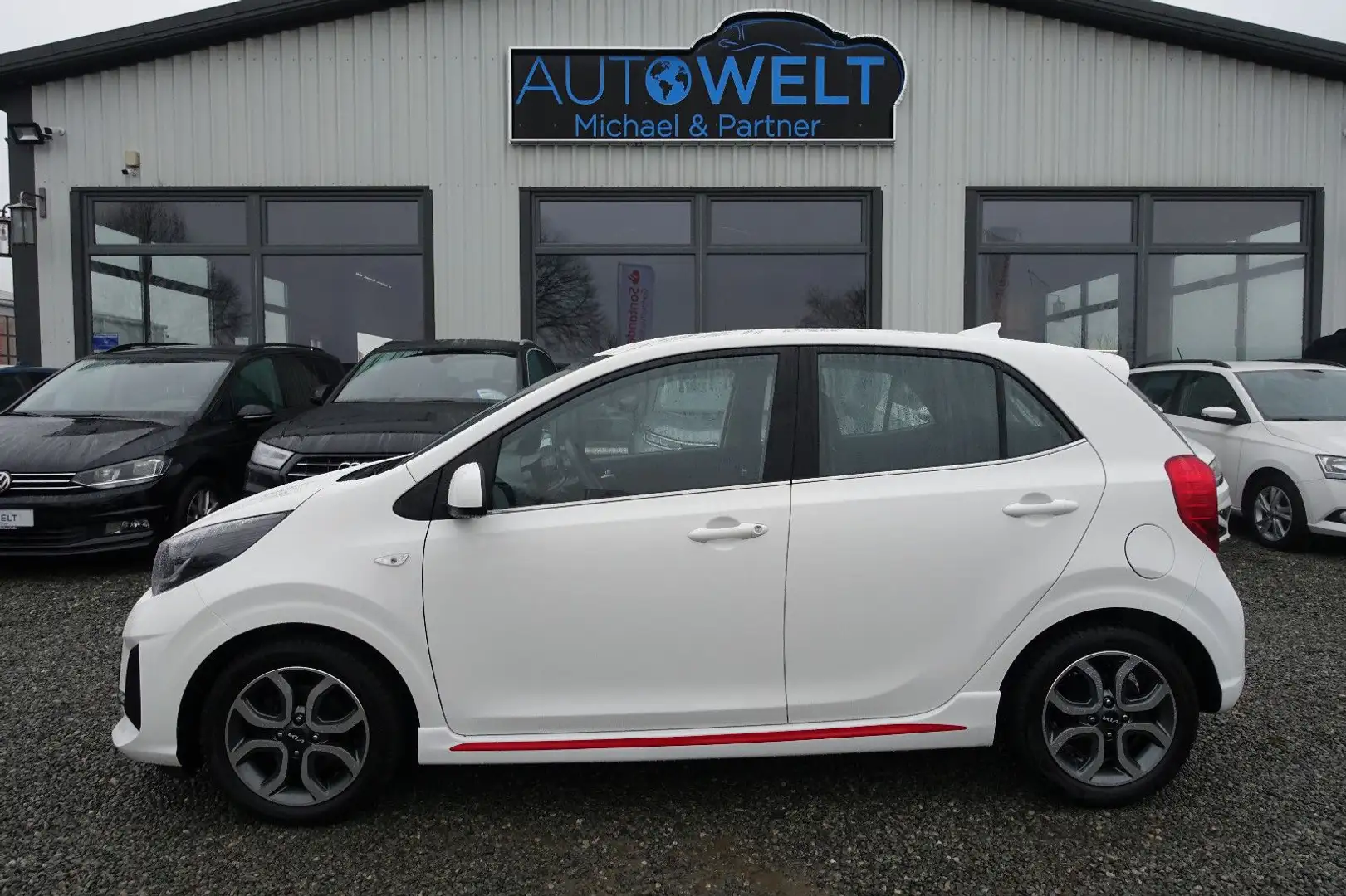Kia Picanto 1.2 84PS GT-Line LED APP DAB TÜV NEU Weiß - 1