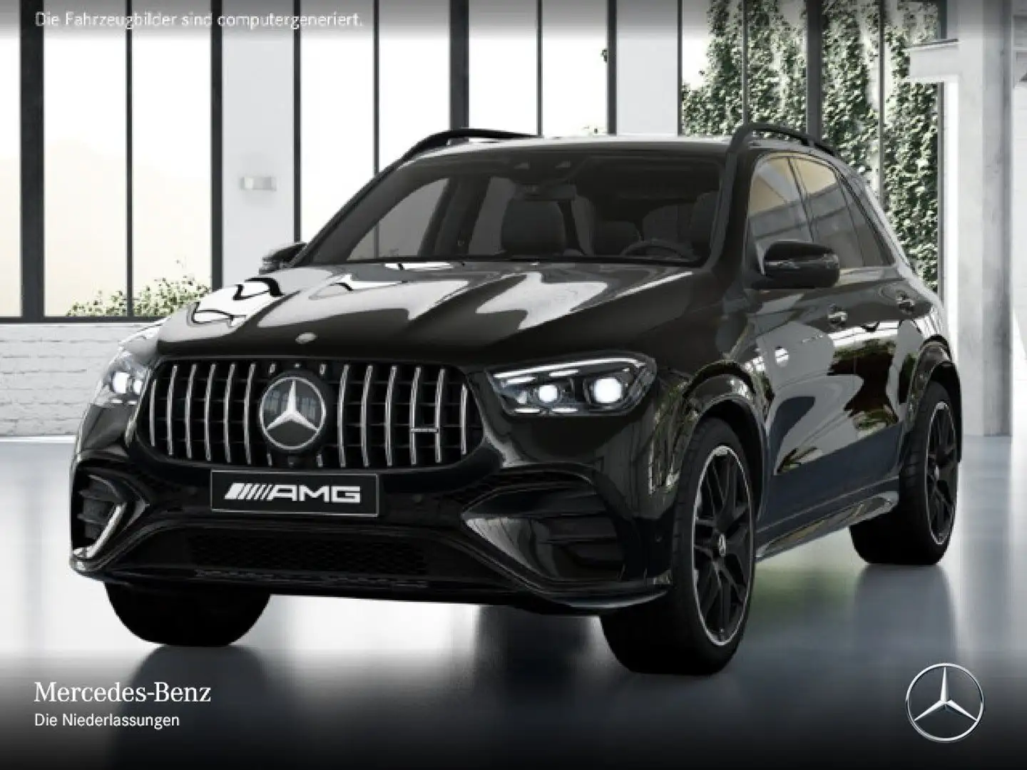 Mercedes-Benz GLE 53 AMG GLE 53 4M NIGHT+PANO+360+AHK+MULTIBEAM+HUD+SPUR+9G Schwarz - 2