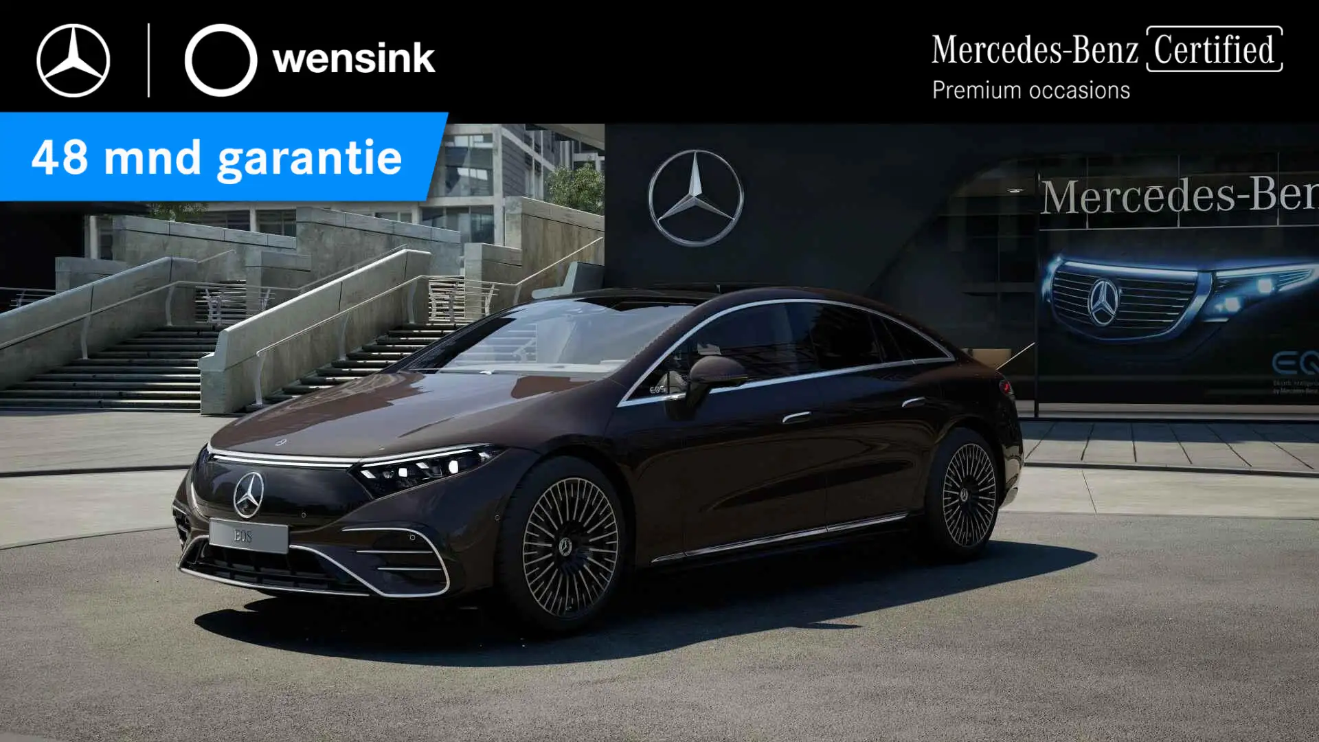 Mercedes-Benz EQS 450+ AMG Line 108 kWh | Panoramadak | Geventileerd Zwart - 1
