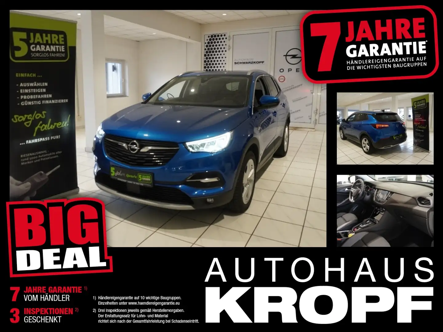 Opel Grandland X 1.6T Hybrid **Wirel.Charg,Navi** Blau - 1