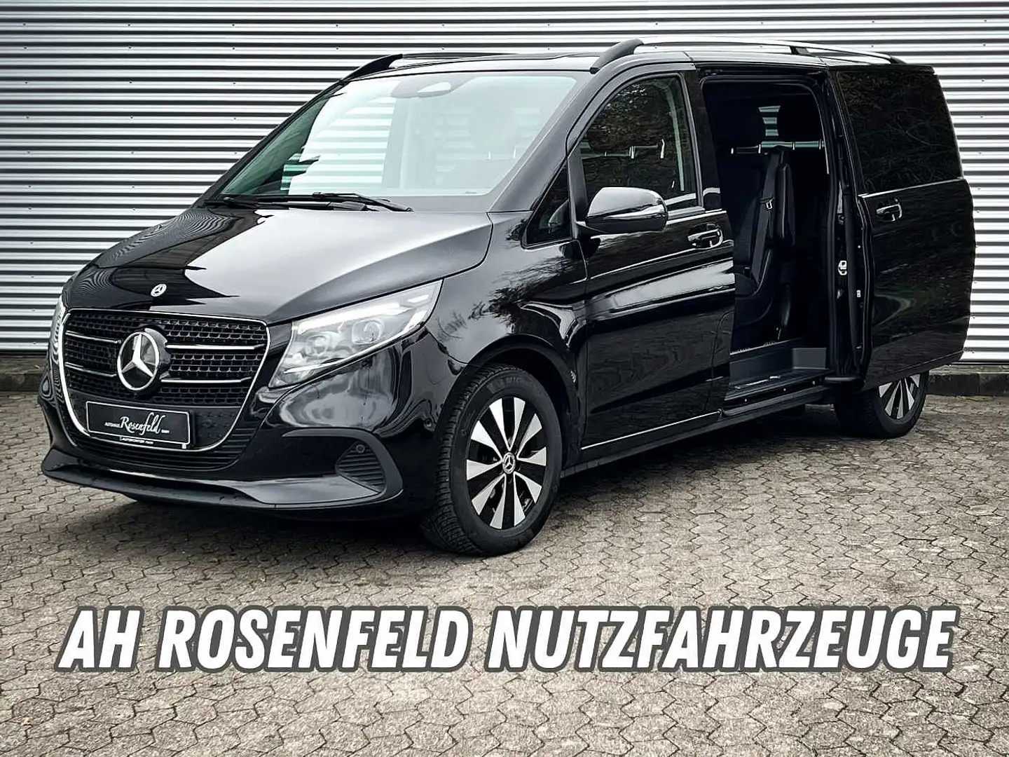 Mercedes-Benz V 300 d LANG Burmester+Standheiz.+360°+Mulibeam+Leder+el Schwarz - 2