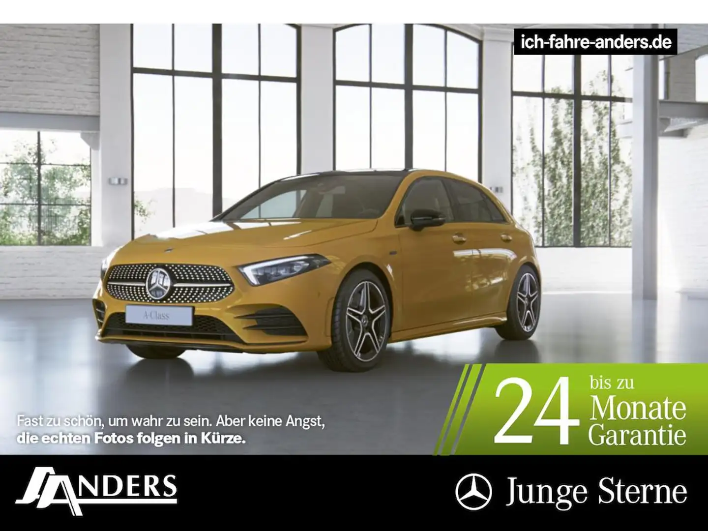 Mercedes-Benz A 250 e AMG+MBUX+Pano+Burm+Night+M-BEAM+Key+360° Желтый - 1
