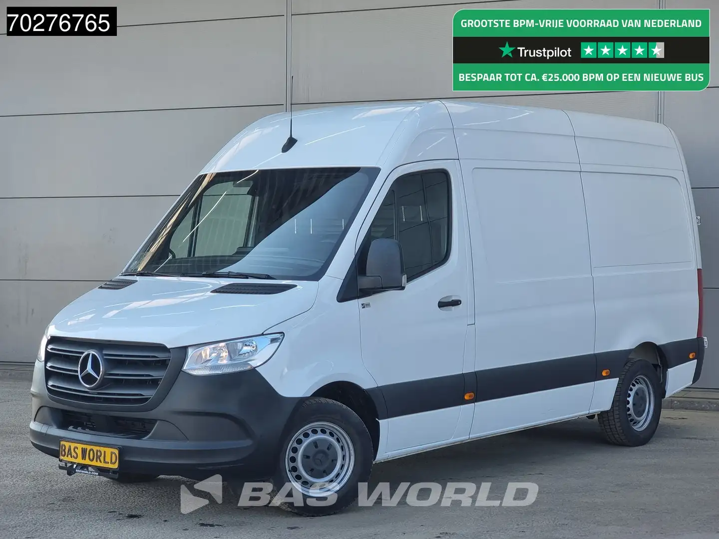 Mercedes-Benz Sprinter 314 CDI Automaat L2H2 MBUX Airco Parkeersensoren L Wit - 1