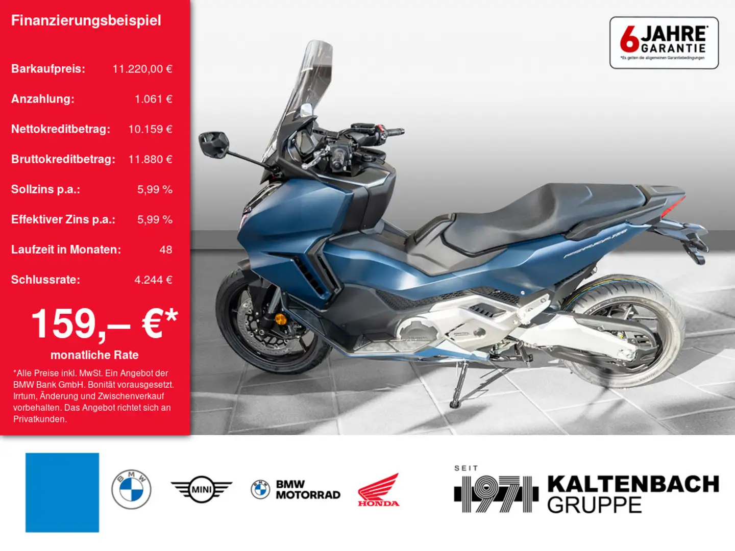 Honda Forza 750 LED SCHEINWERFER Bleu - 1