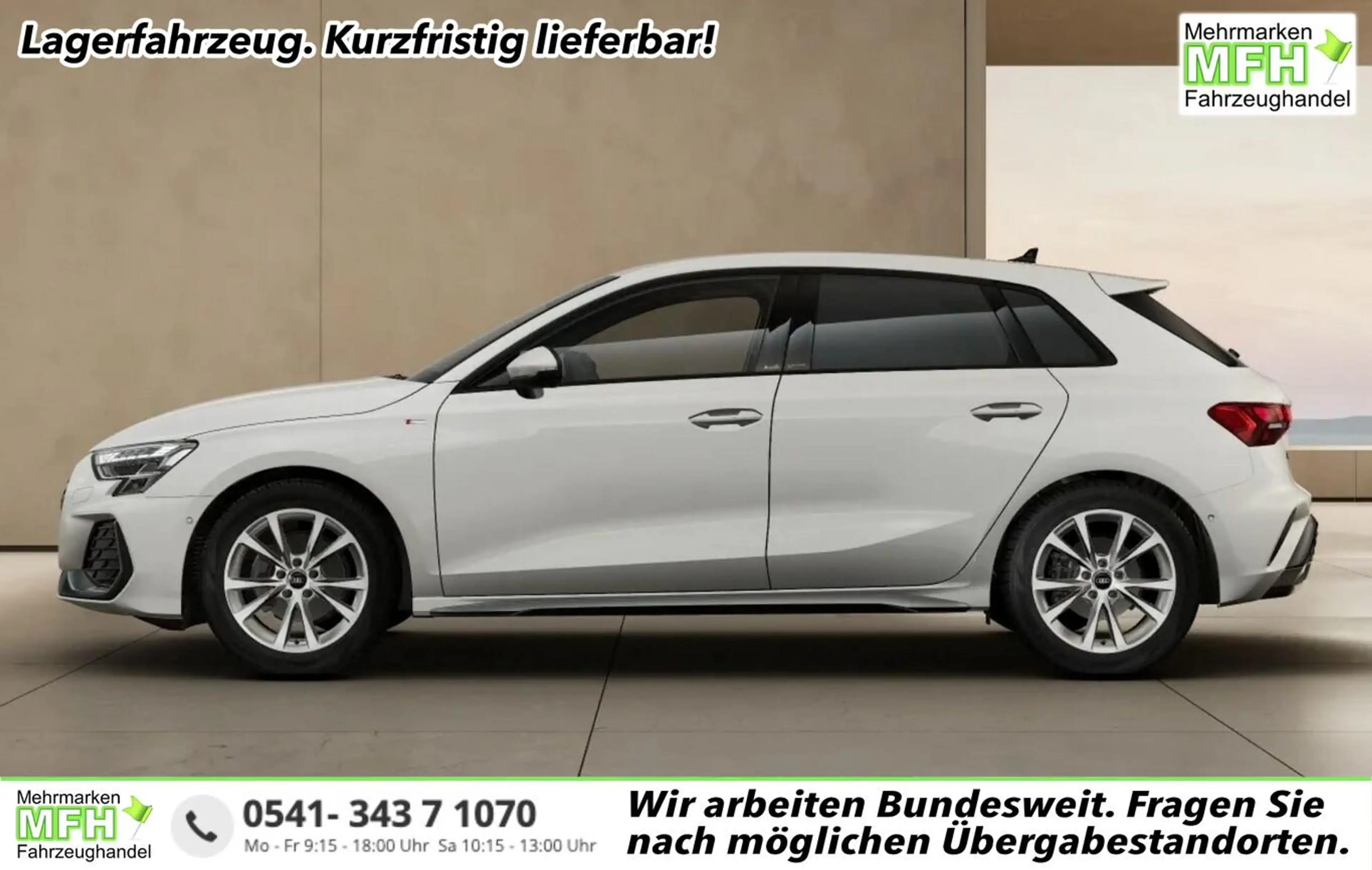 Audi A3 Sportback S line quattro Nav KlimaP LED+ ACC 15...