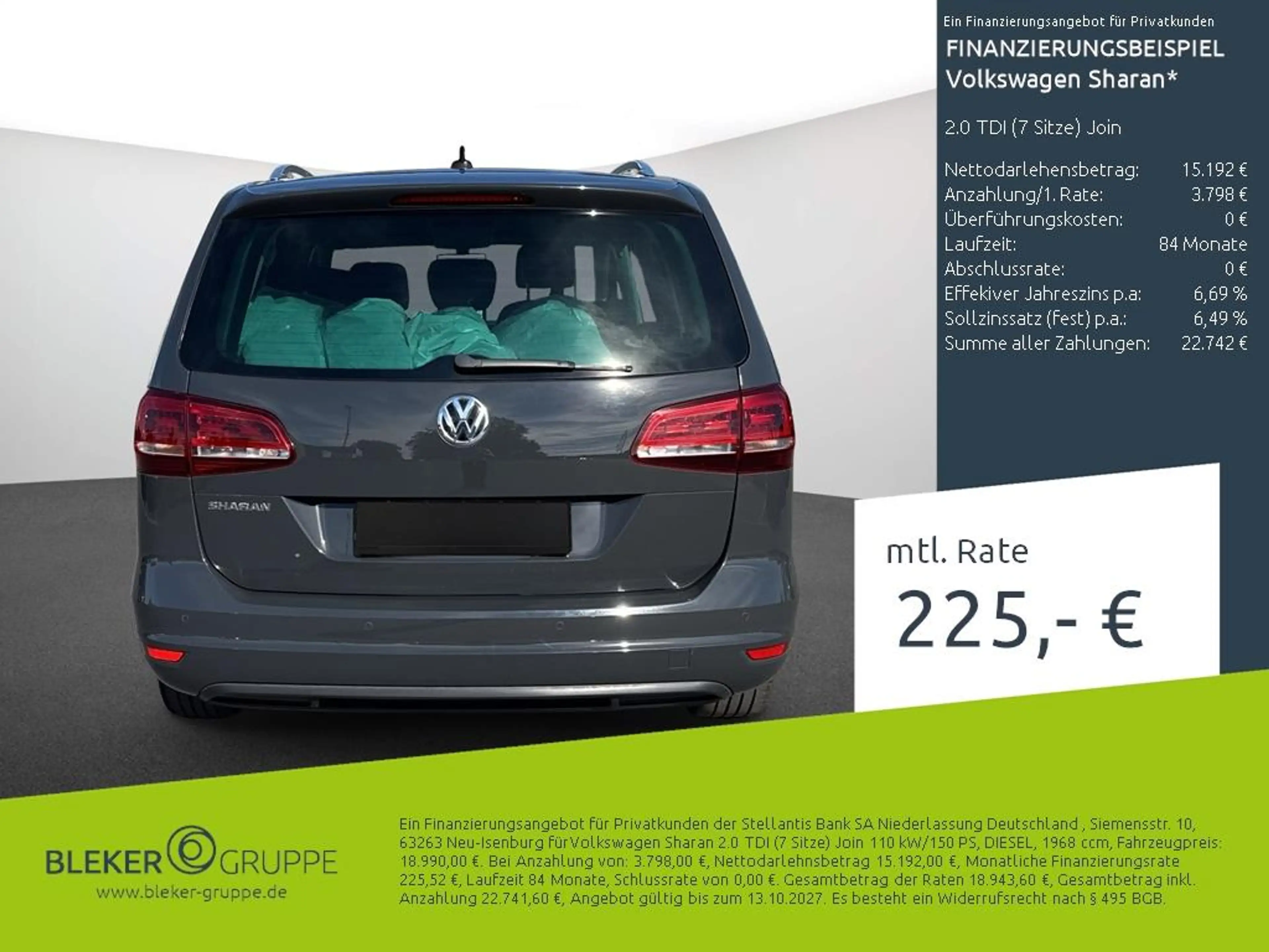 Volkswagen Sharan 2.0 TDI (7 Sitze) Join