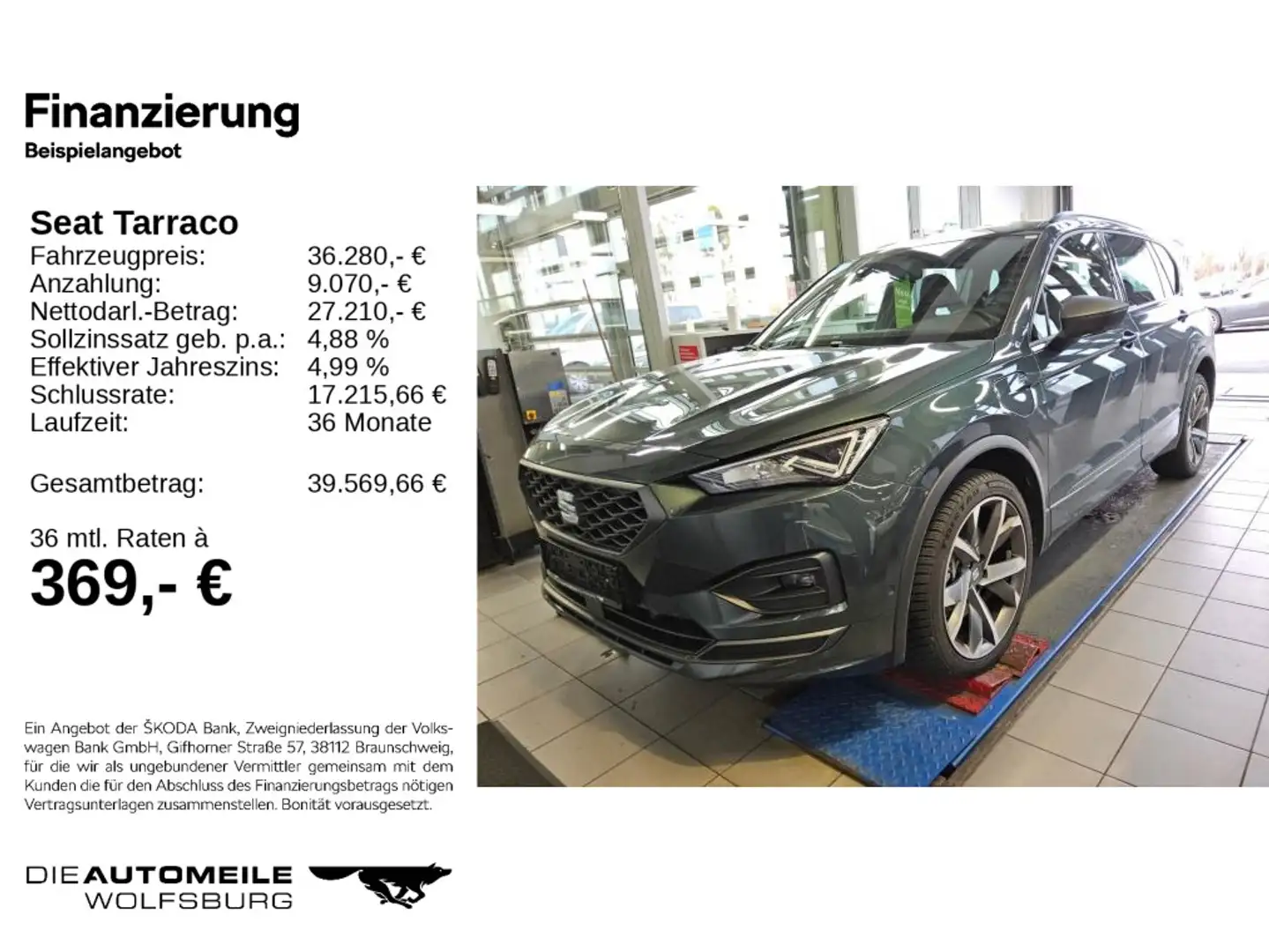 SEAT Tarraco 1.4 TSI e-Hybrid FR AHK/ACC/LED Grün - 2