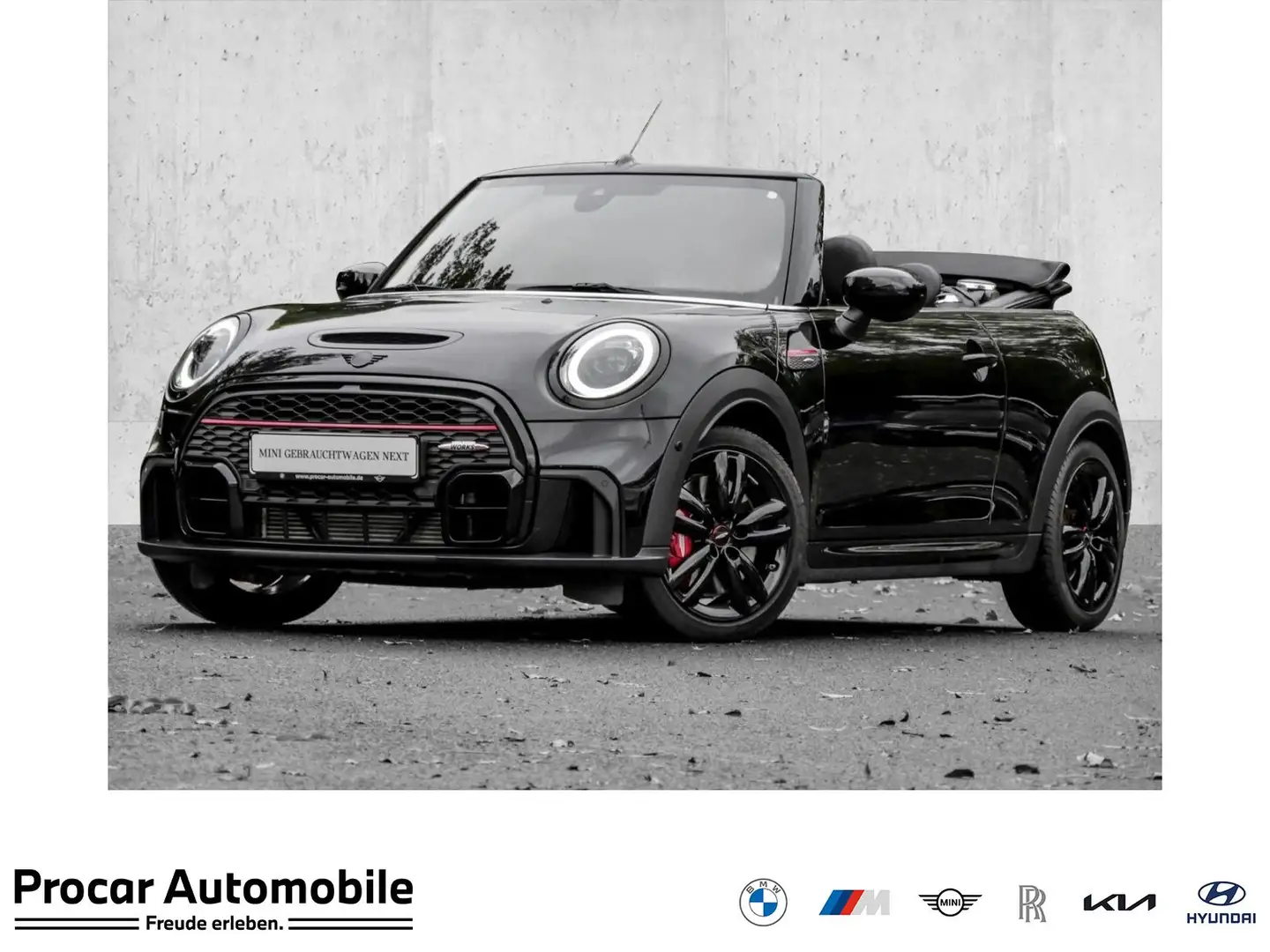 MINI John Cooper Works Cabrio John Cooper Works JCW TRIM+H/K+ACC+HuD+KAMERA+DA Schwarz - 1