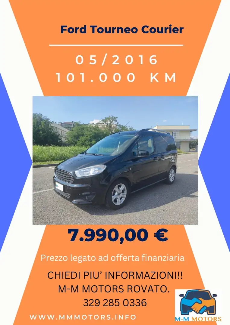 Ford Tourneo Courier 1.0 EcoBoost 100 CV Titanium ProM-Mo Nero - 2