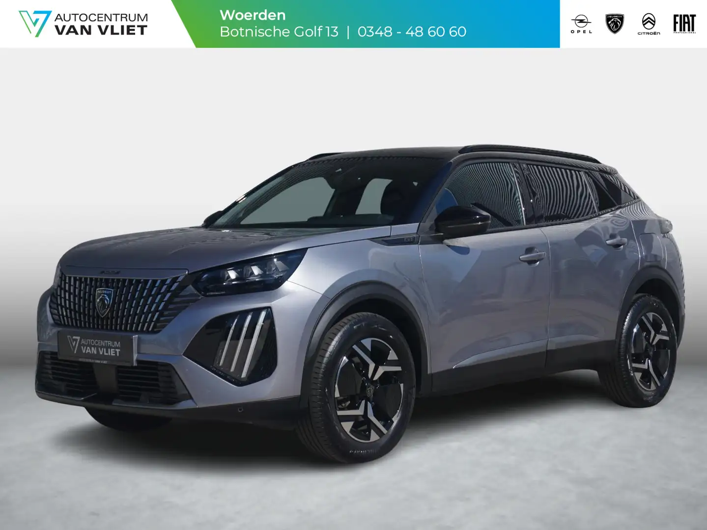 Peugeot 2008 1.2 Hybrid 136 GT Gris - 1