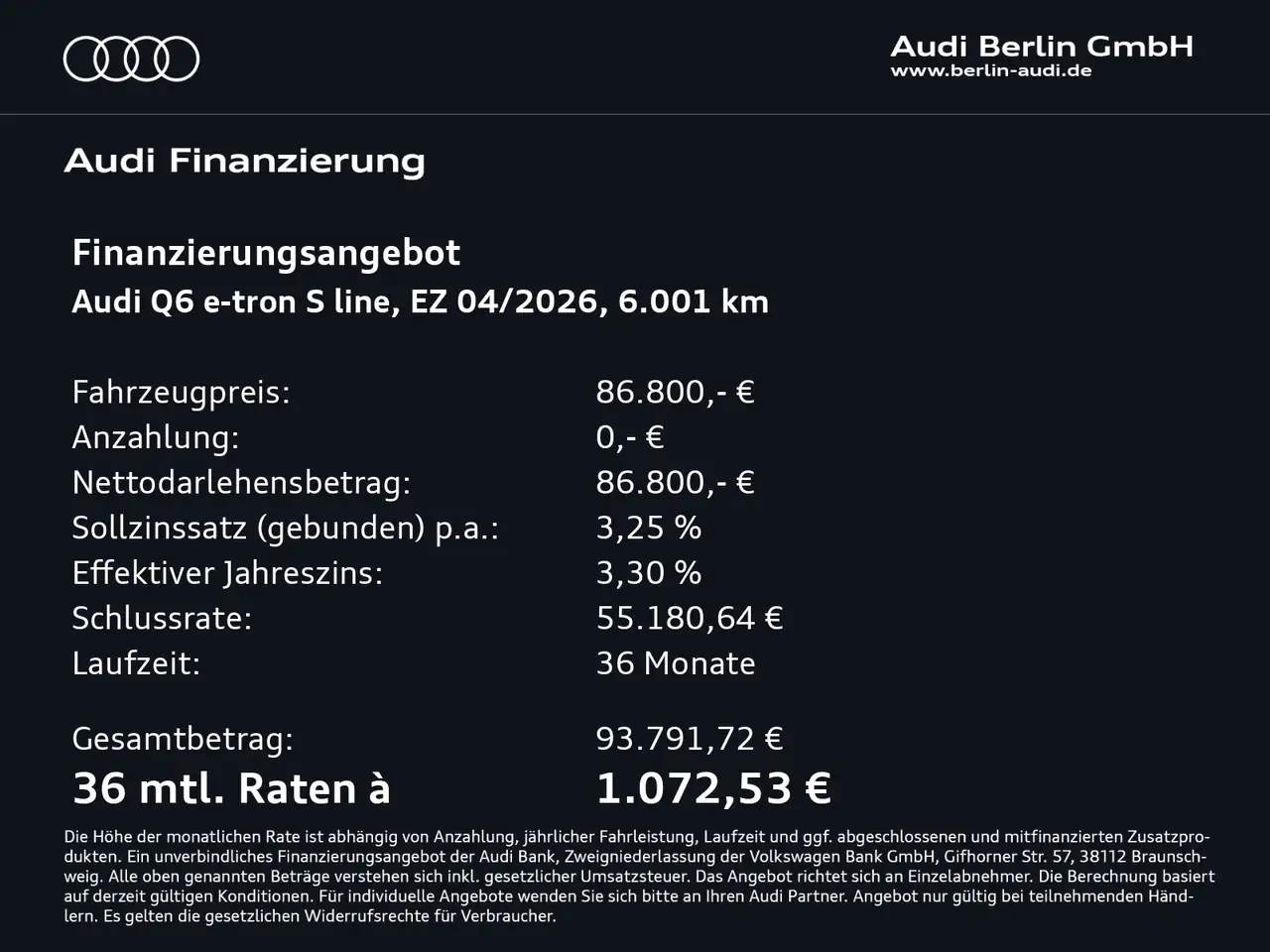 Audi Q6 e-tron quattro 315 kW 2
