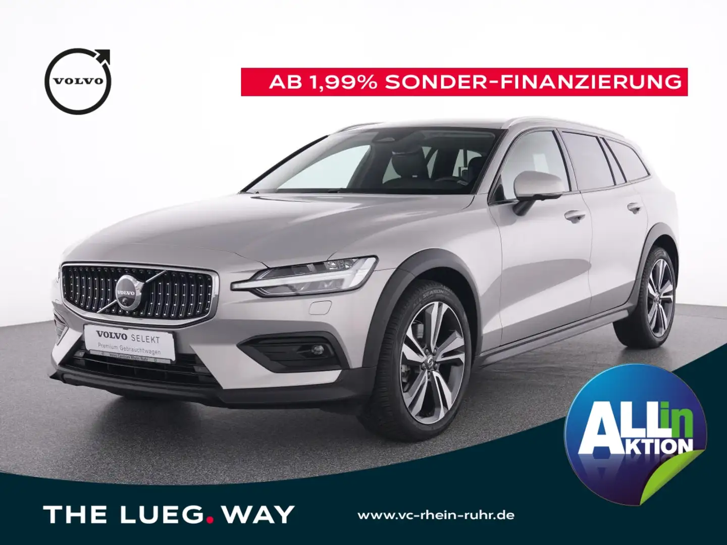 Volvo V60 Cross Country B4 D PLUS AWD +WP+LP+ WSS BEH. Plateado - 1