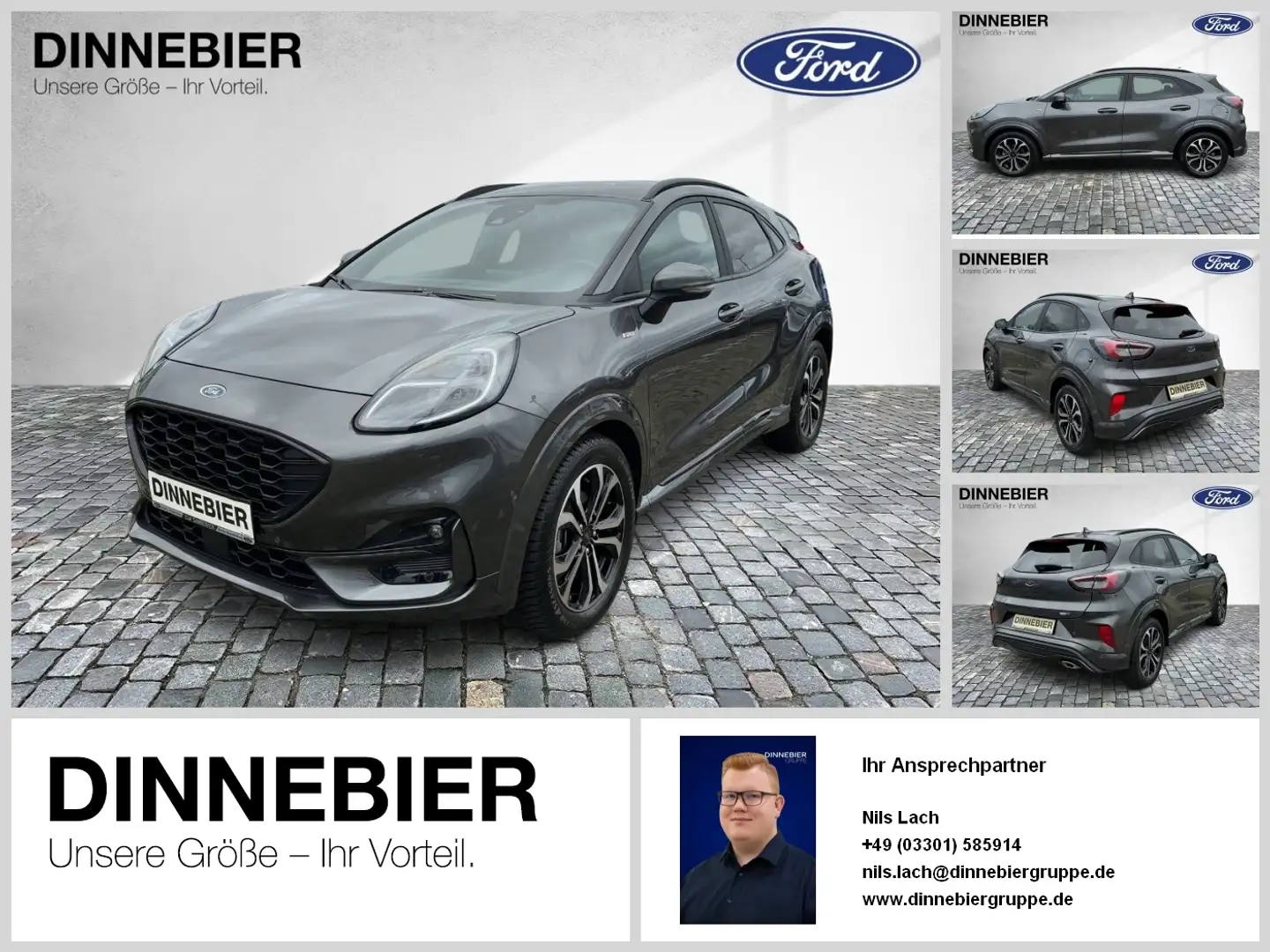 Ford Puma ST-Line X LED+Navi+Kamera+Winterpaket Gris - 1