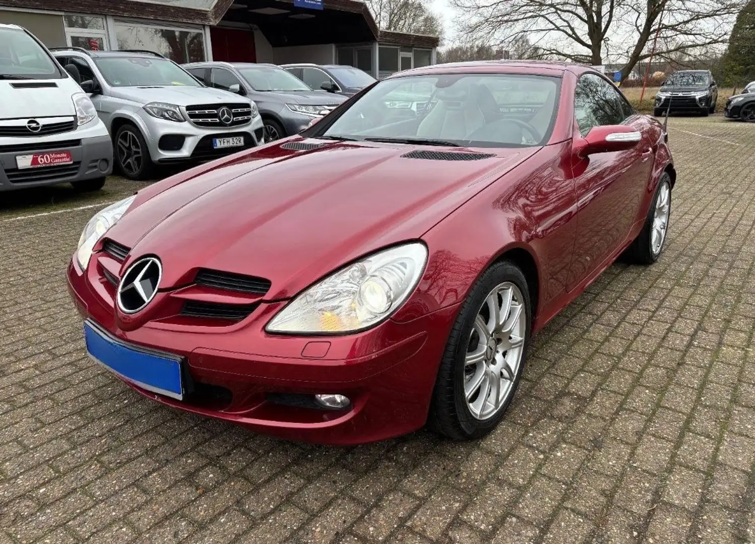 Mercedes-Benz SLK 350 ASI-ROSSO AMBRA-BOOK SERVICE-SENSORI-XENO Rouge - 1