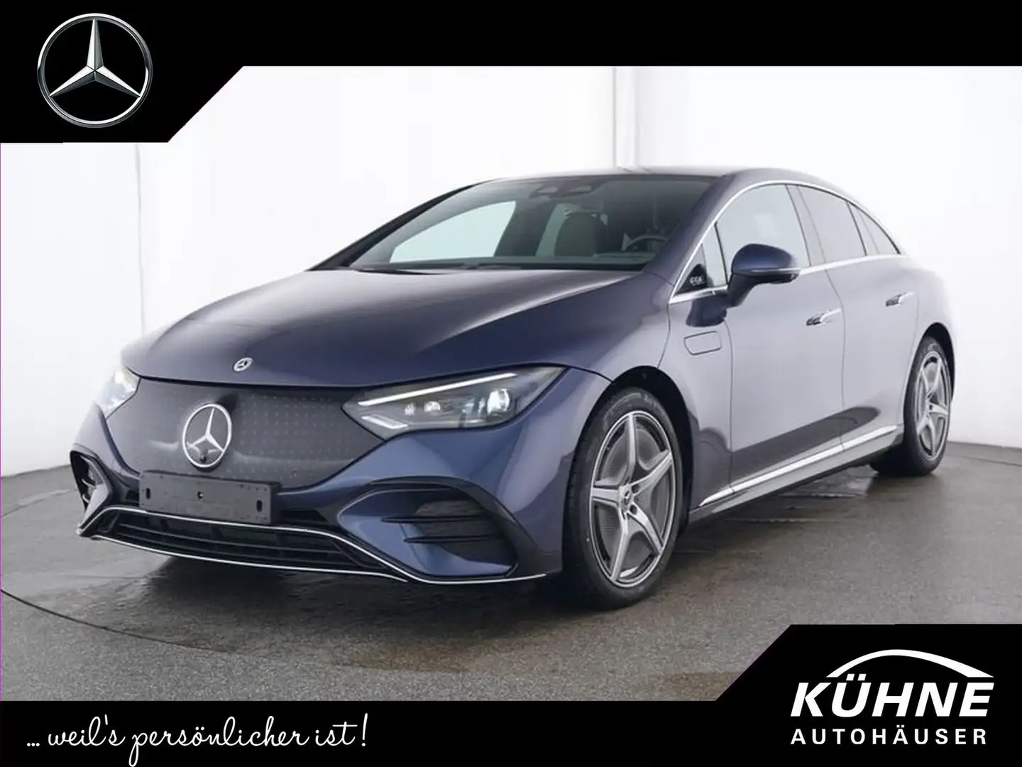 Mercedes-Benz EQE 350 4M AMG Premium Pano HUD Burm Distro 360° Blau - 1