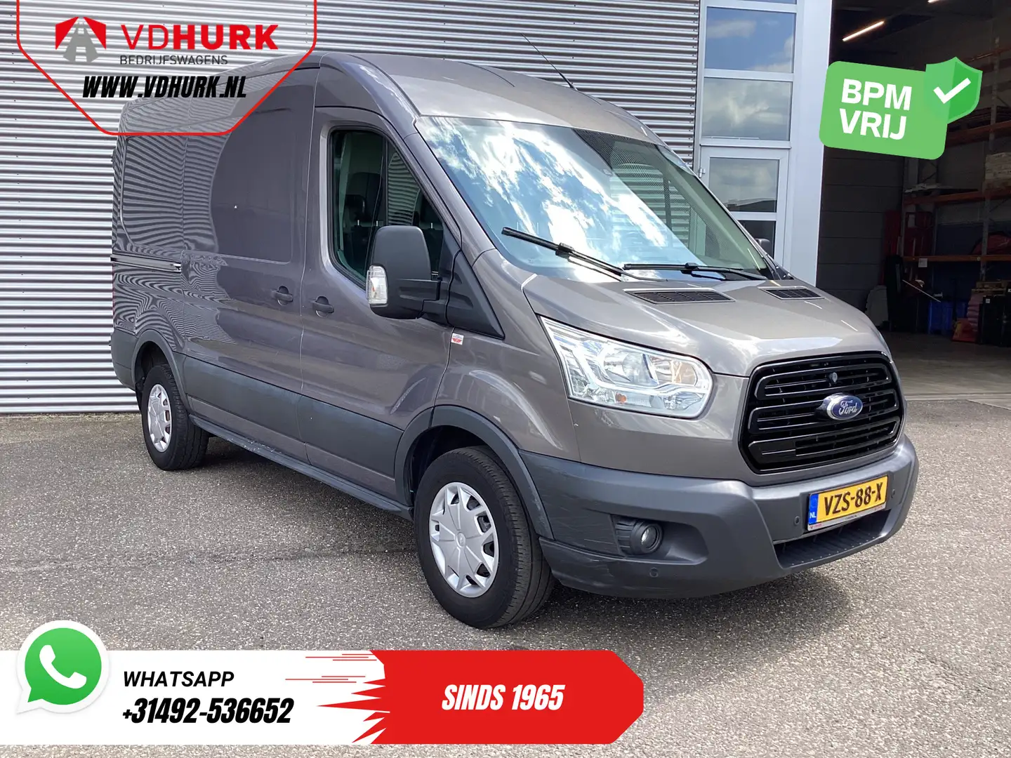 Ford Transit 350 2.0 TDCI 170 pk Aut. L2 EXPORT ONLY Carplay/ C Grijs - 1