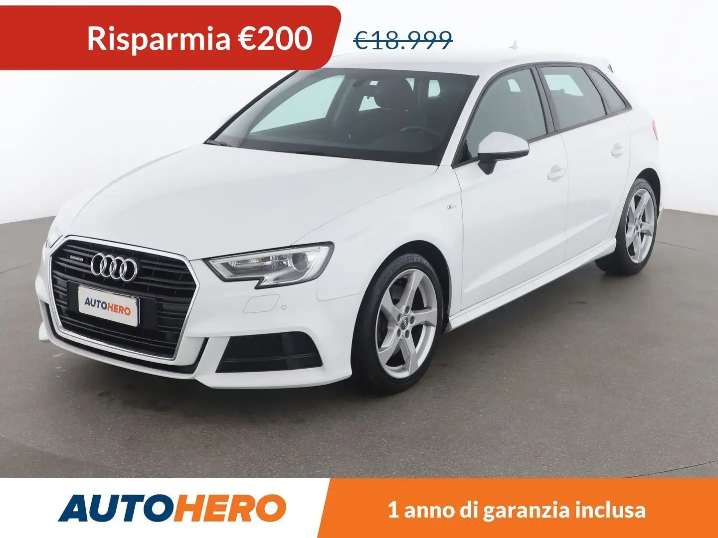 Audi A3 2.0 TDI Sport 184 CV S tronic quattro Bianco - 1