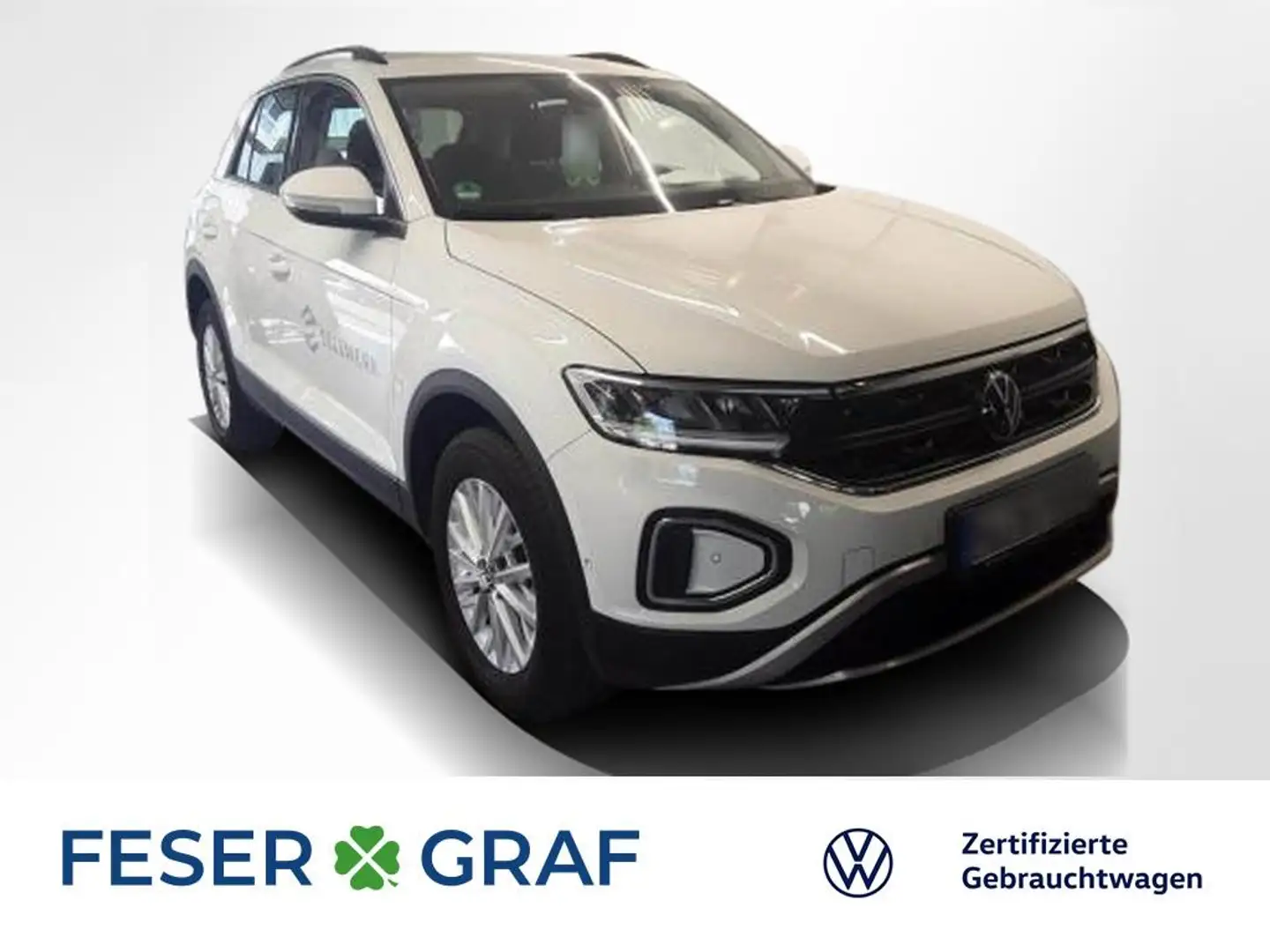 Volkswagen T-Roc Life 2.0 TDI DSG Navi LED ACC SiHz ParkAssist Weiß - 1