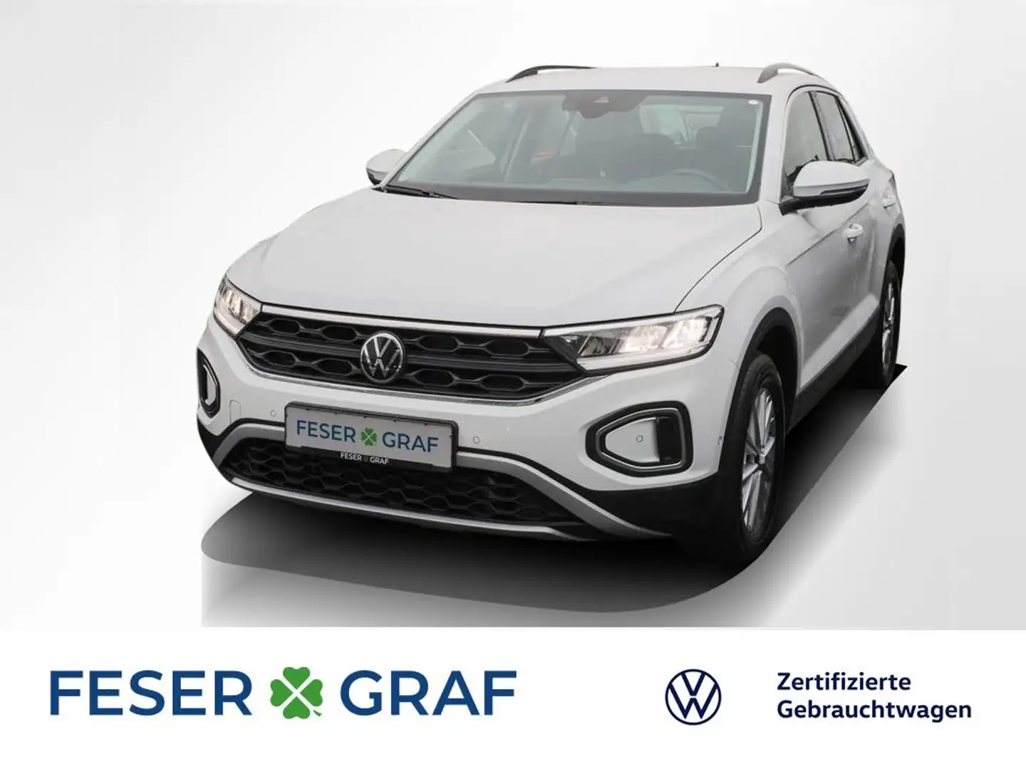 Volkswagen T-Roc Life 2.0 TDI DSG Navi LED ACC SiHz ParkAssist Weiß - 1