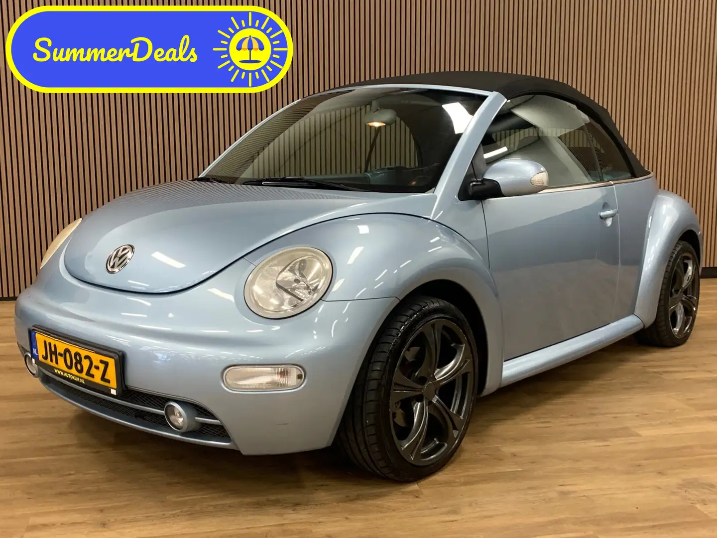 Volkswagen New Beetle Cabriolet 1.6 Turijn Comfort|Airco|143000KM|Stoelv Blauw - 1