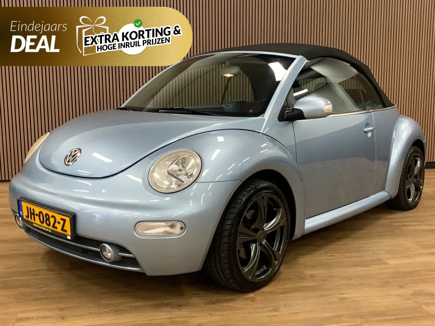 Volkswagen New Beetle Cabriolet 1.6 Turijn Comfort|Airco|143000KM|Stoelv Blauw - 1