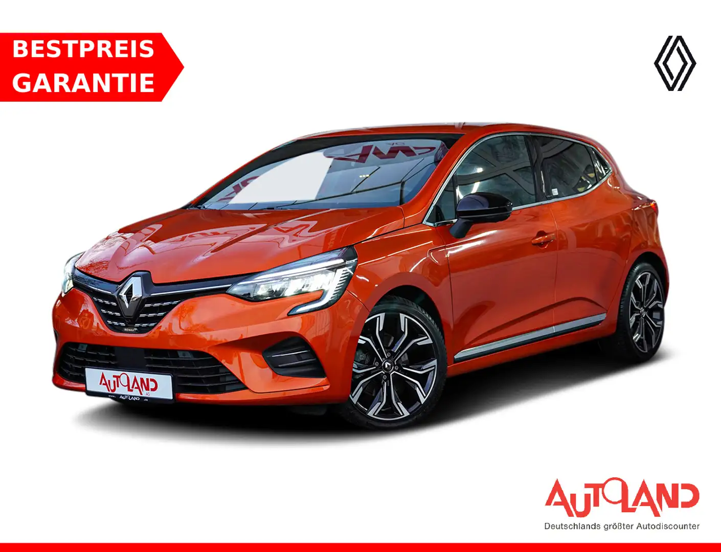 Renault Clio 1.6 Hybrid Intens LED 360° Spurhalte Navi Orange - 1