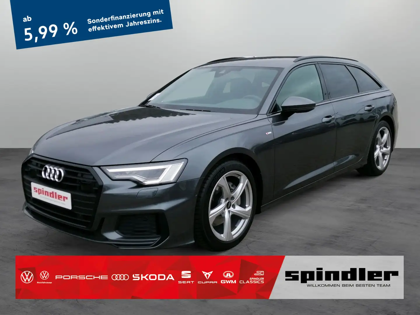 Audi A6 S-Line 40TDI S-tronic/ Navi, Matrix,AHK Grau - 1
