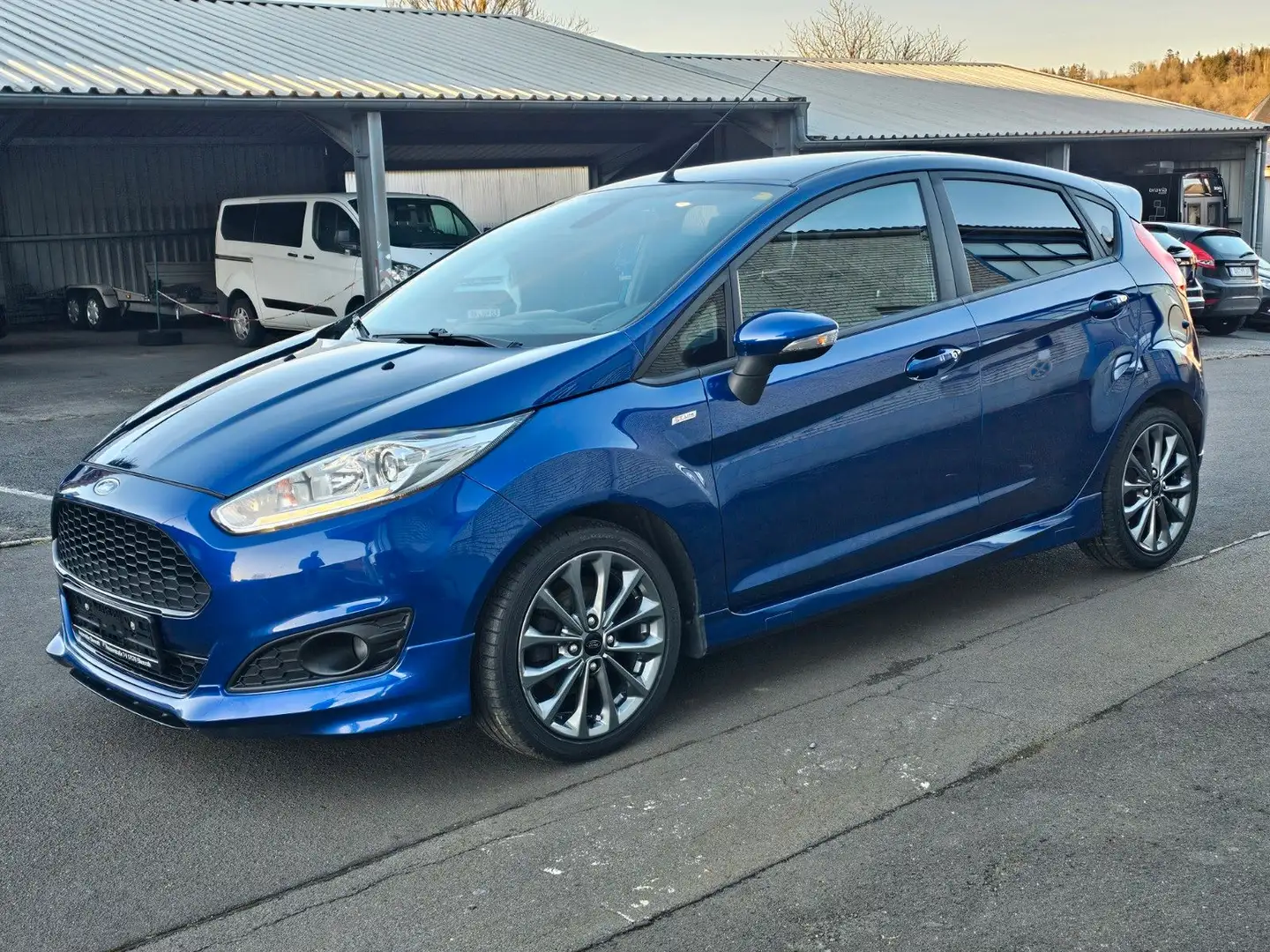 Ford Fiesta 1,0 EcoBoost 125PS ST-Line 2.Hand Azul - 1