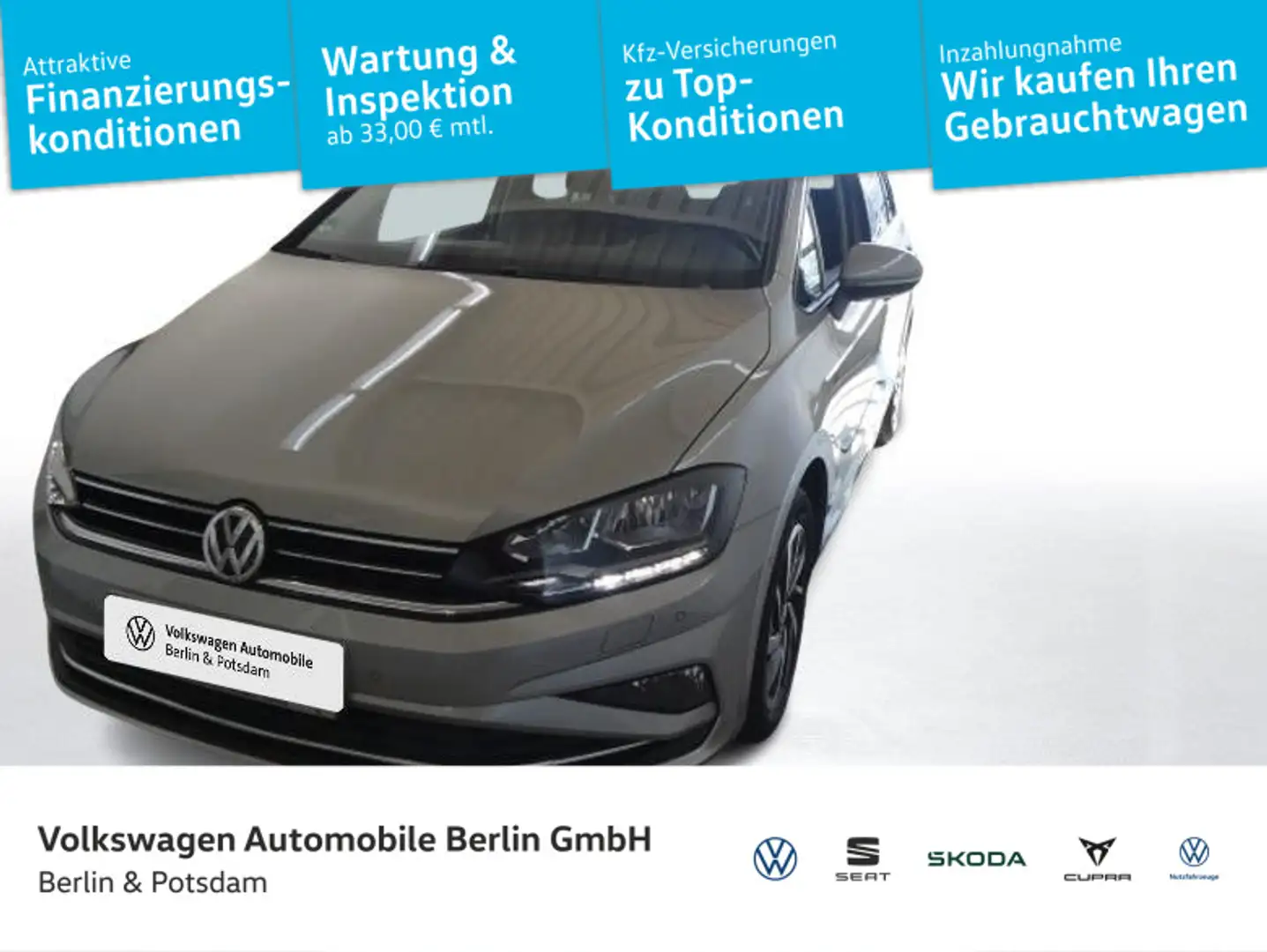 Volkswagen Golf Sportsvan 1.0 TSI DSG Join Navi PDC SHZ ACC Silber - 1