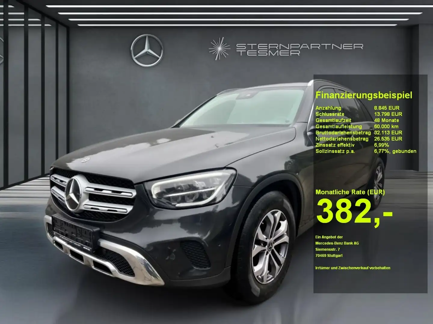 Mercedes-Benz GLC 220 d 4M +MBUX+KAMERA+AHK+SHZ+AUT+Distr+LED Gris - 1