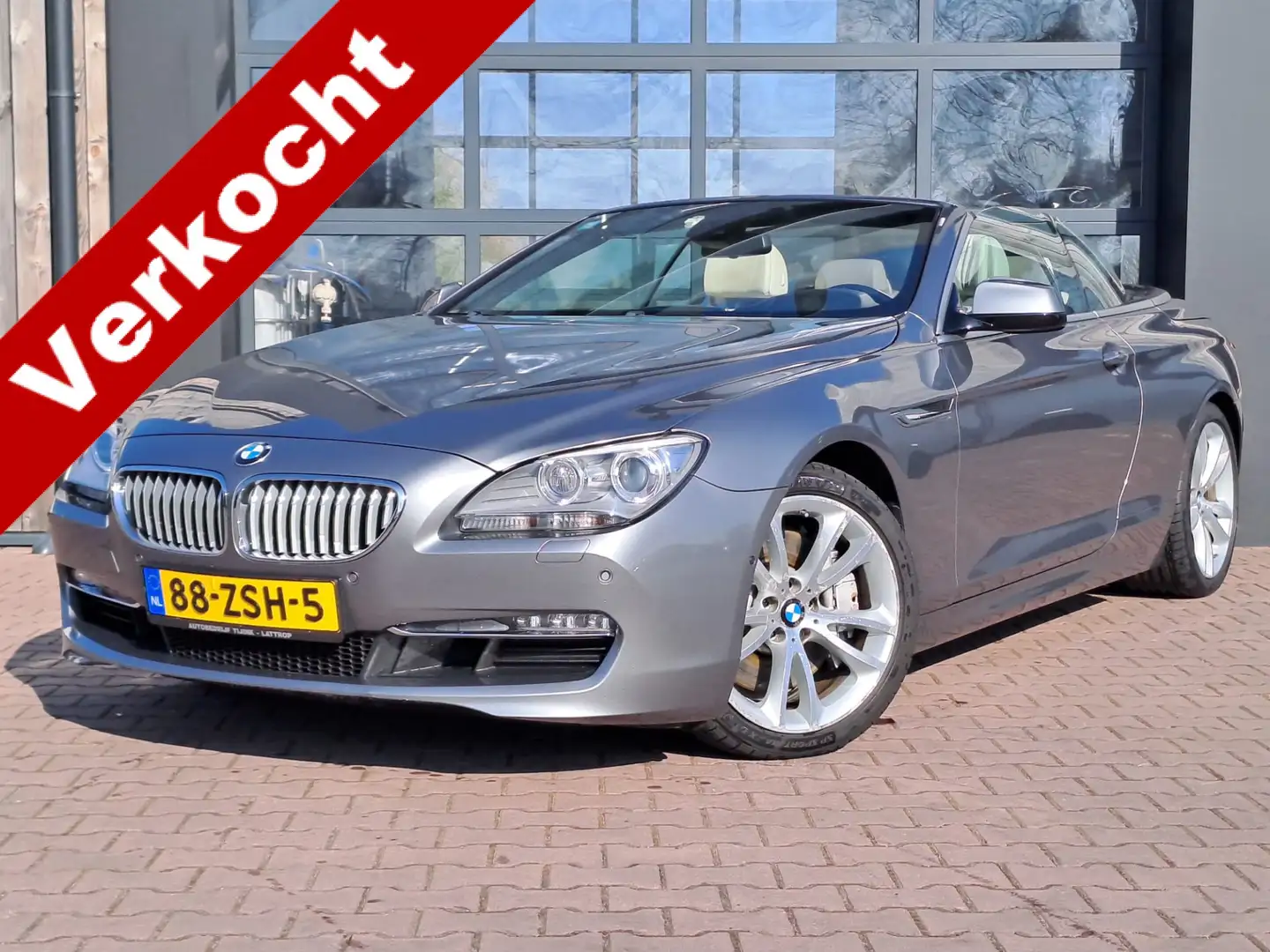BMW 650 6-serie Cabrio 650i 408PK High Executive | Navi | Grijs - 1
