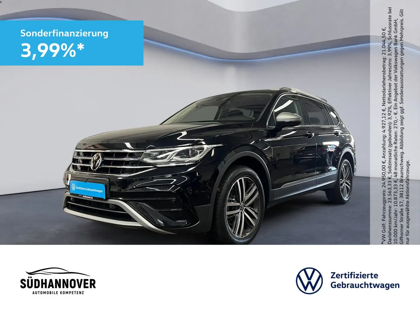 Volkswagen Tiguan Allspace Elegance 2.0 TDI DSG 4Motion AHK Schwarz - 1