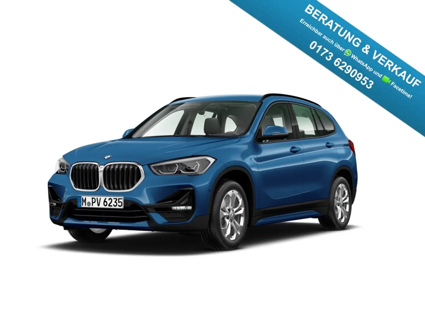 BMW X1 XDRIVE18D A Navi LED El. Heckklappe Mehrzonenklima Blau - 1