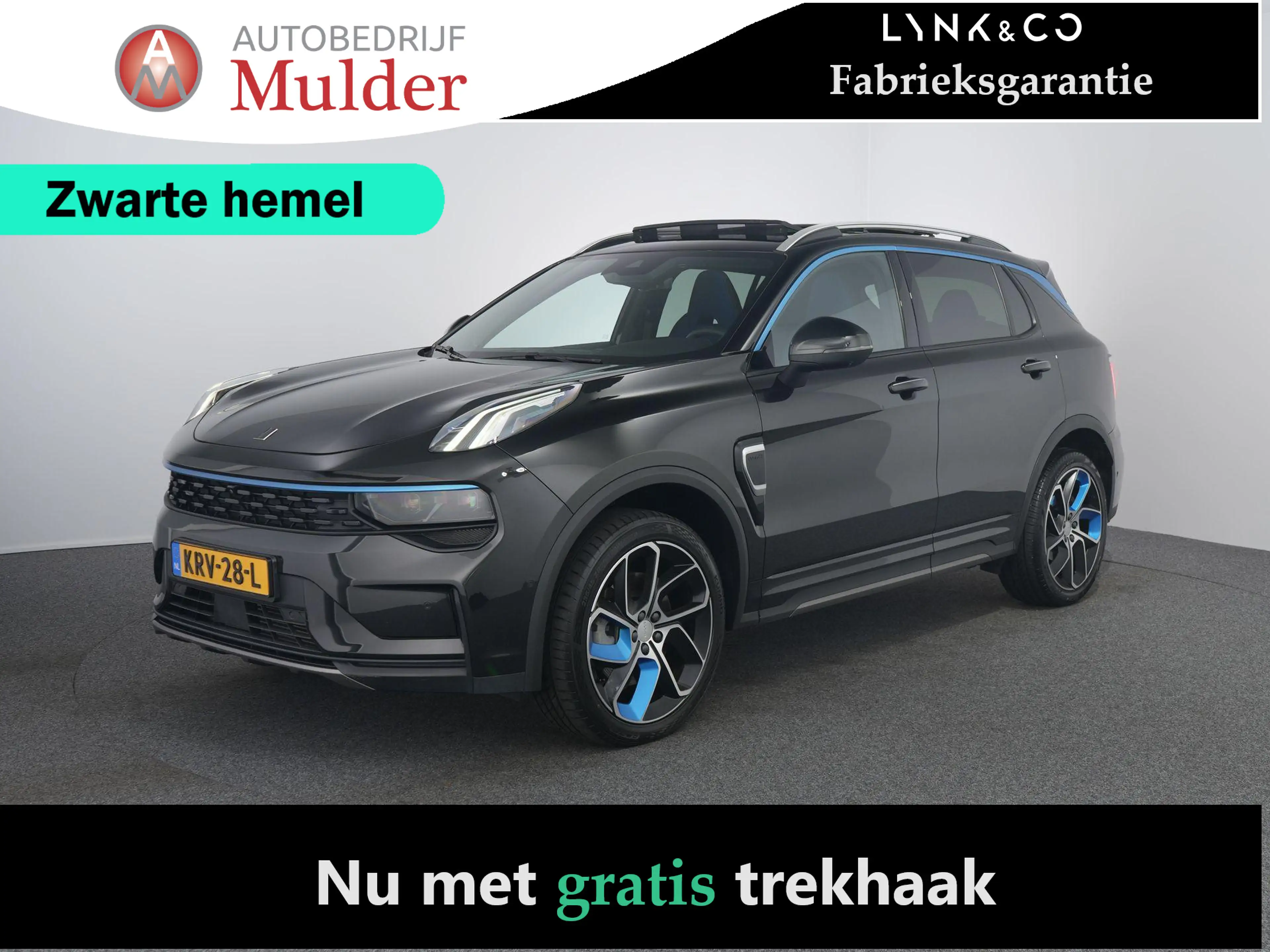 Lynk & Co 01 1.5 | Zwarte hemel | Trekhaak | Pano | ACC | 360 c