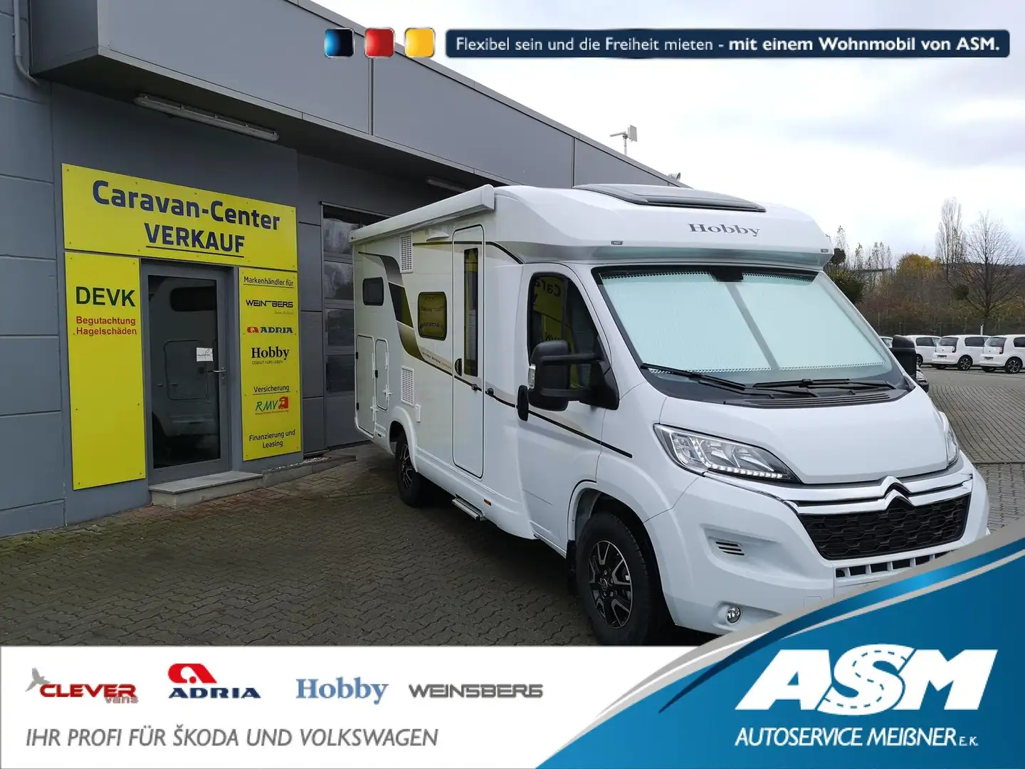 Hobby Optima V65 GE Ontour *SOFORT Weiß - 1