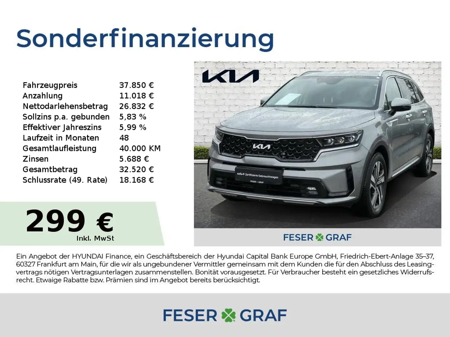 Kia Sorento 2.2D DCT8 SPIRIT NAVI PDCs LEDER AHK Szürke - 1