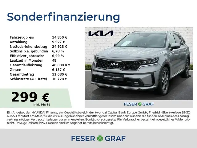 Kia Sorento 2.2D DCT8 SPIRIT NAVI PDCs LEDER AHK