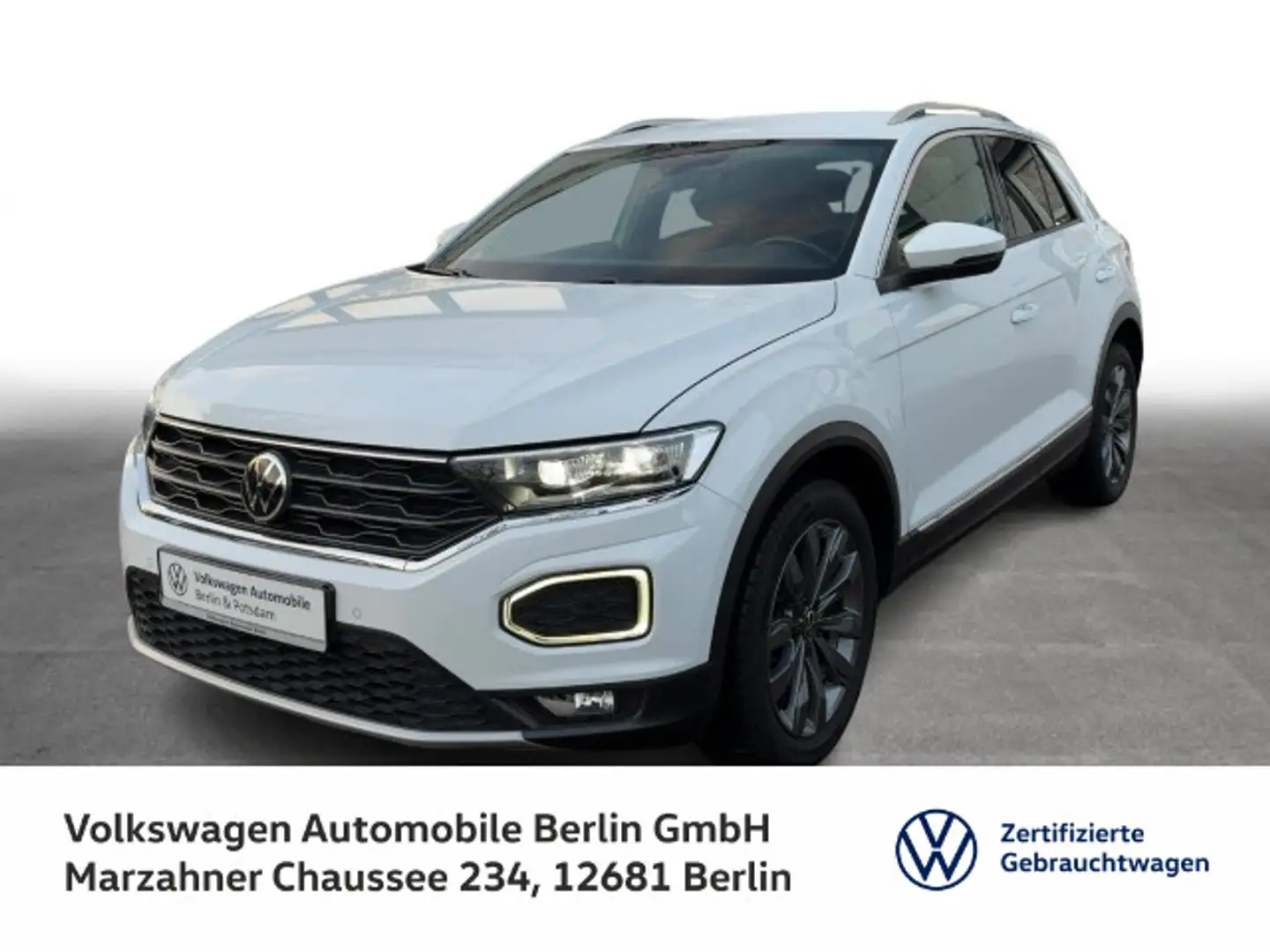 Volkswagen T-Roc 1.5 TSI DSG Sport Navi LED SHZ ACC PDC Weiß - 1