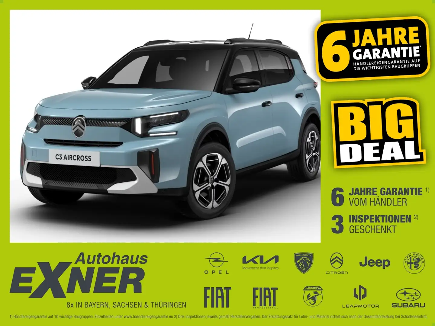 Citroen C3 Aircross MAX Rückfahrkamera, Navi, 17'' ALU Blau - 1