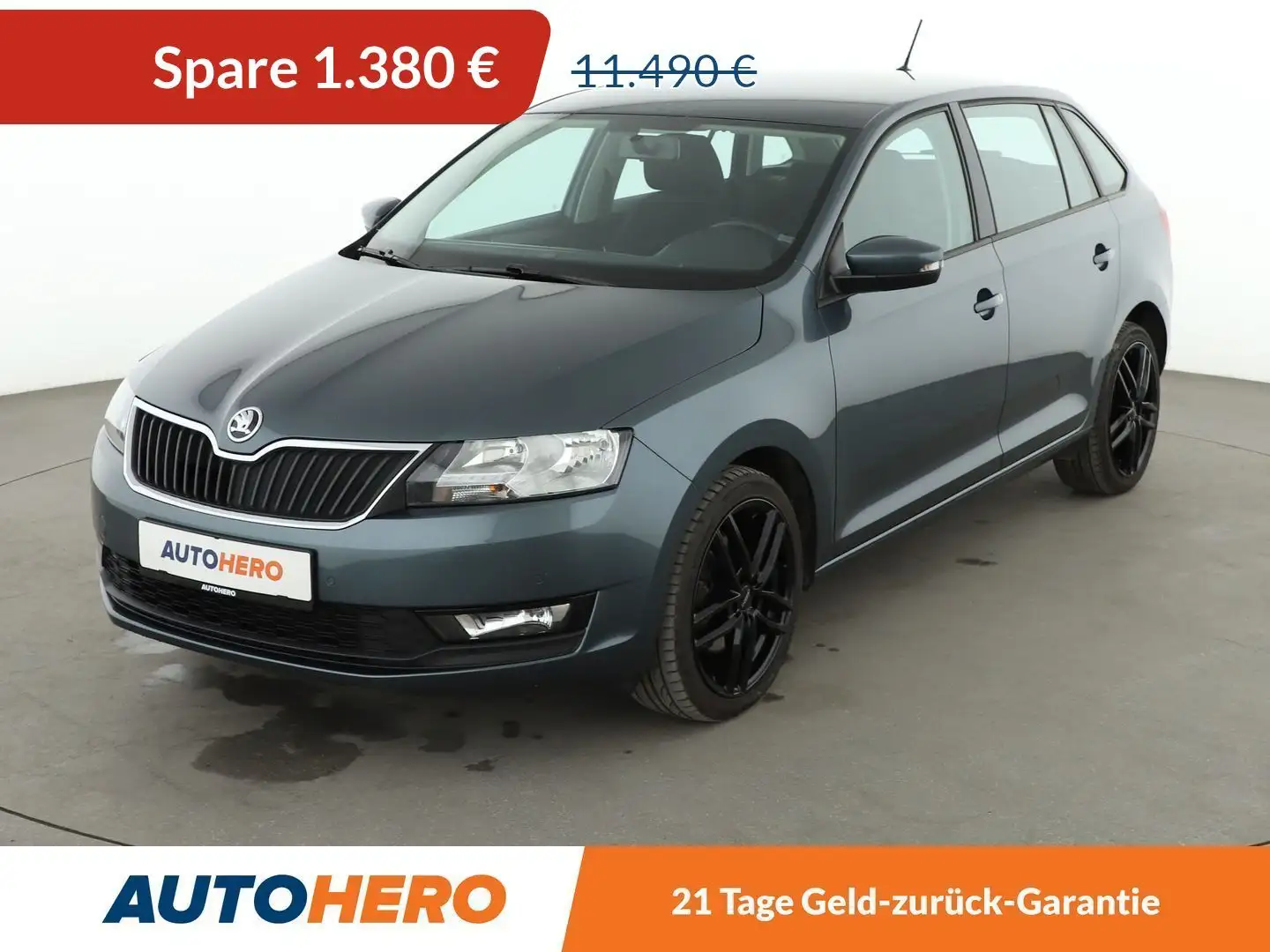 Skoda Rapid/Spaceback 1.0 TSI Ambition*PDC*TEMPO*KLIMA*SHZ*ALU* Grau - 1