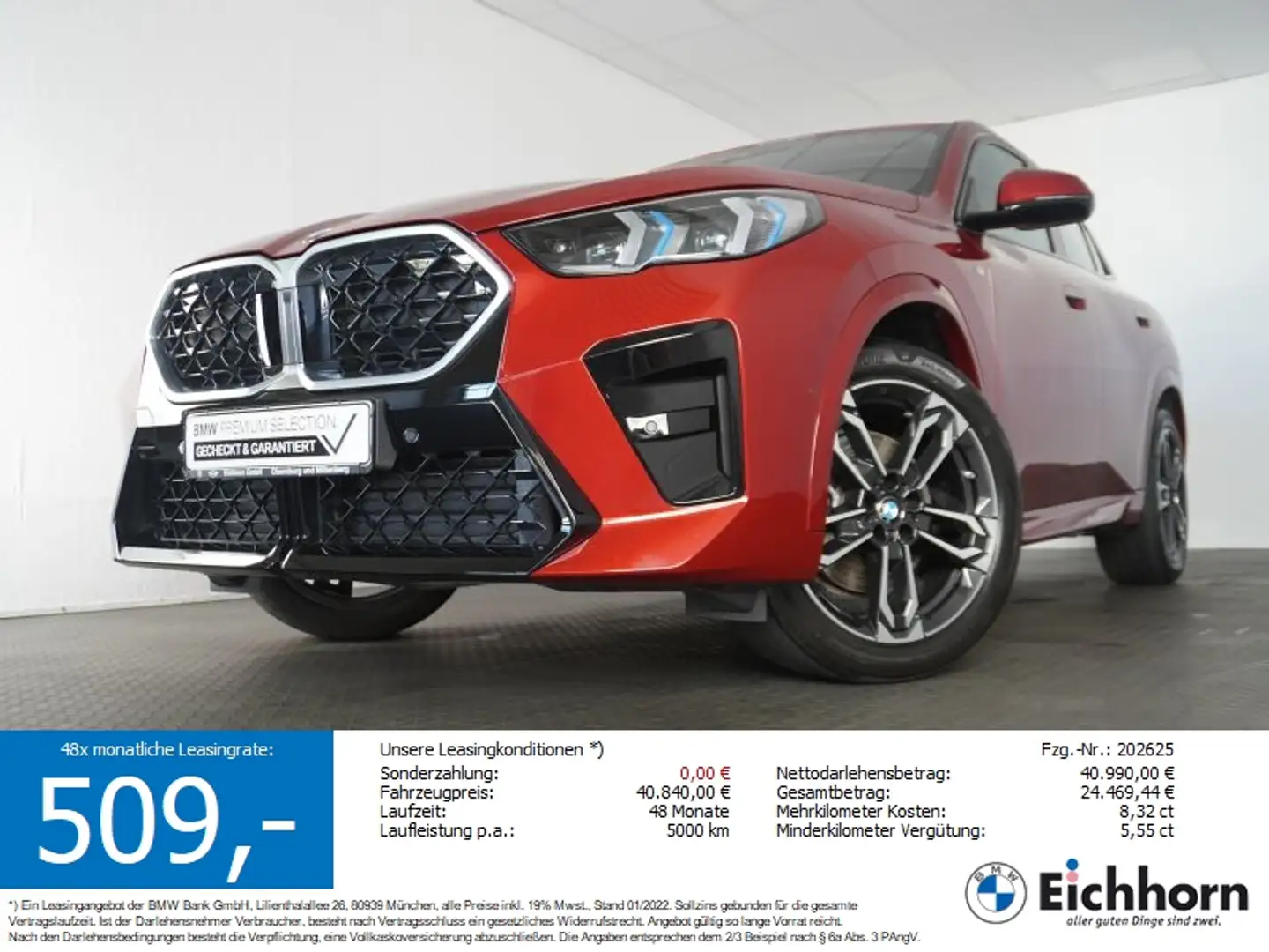 BMW X2 sDrive20i M Sportpaket *H&K HiFi.NAVI.LED-SW* Czerwony - 1