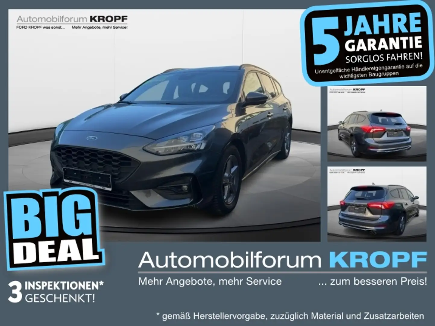 Ford Focus Turnier 1.5 EcoBoost ST-Line LED+Navi+SHZ Gris - 1