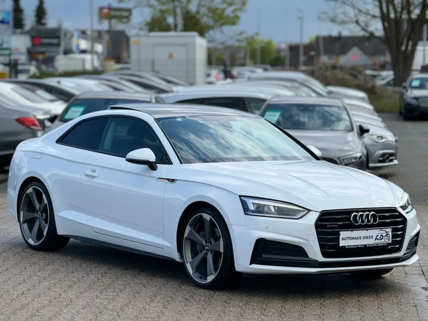 Audi A5 Coupe 2.0 TDI quattro S line Pano, 20"Rotor Weiß - 2