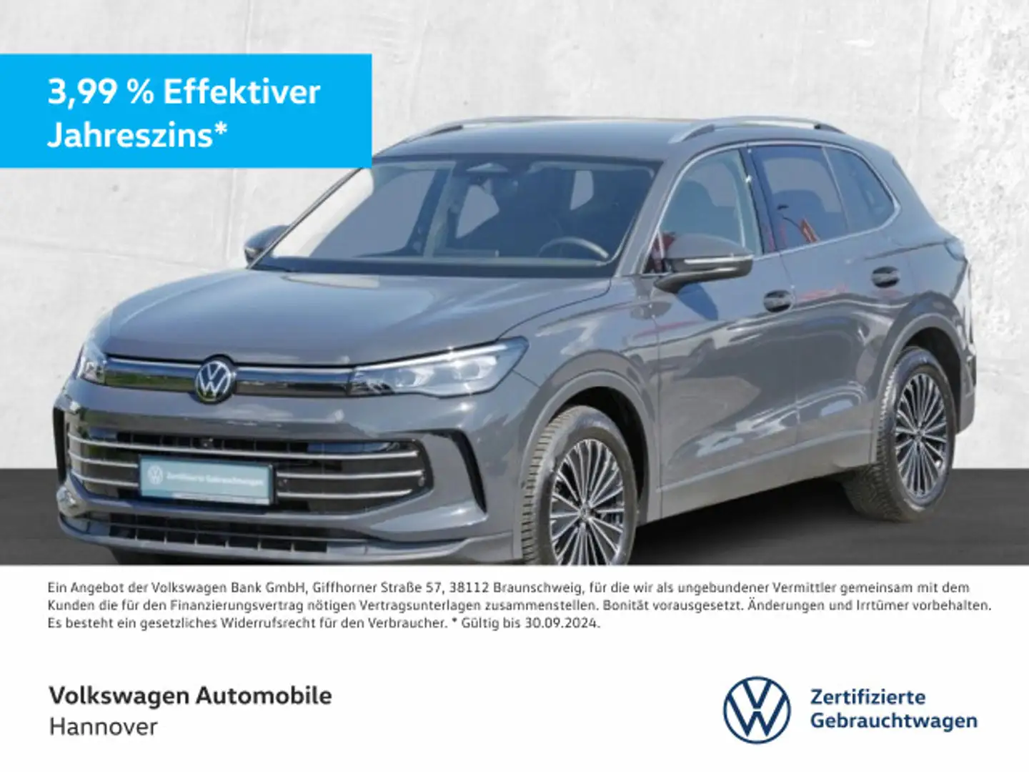 Volkswagen Tiguan 1.5 eTSI DSG Elegance Navi AHK DigCockpit Grau - 1